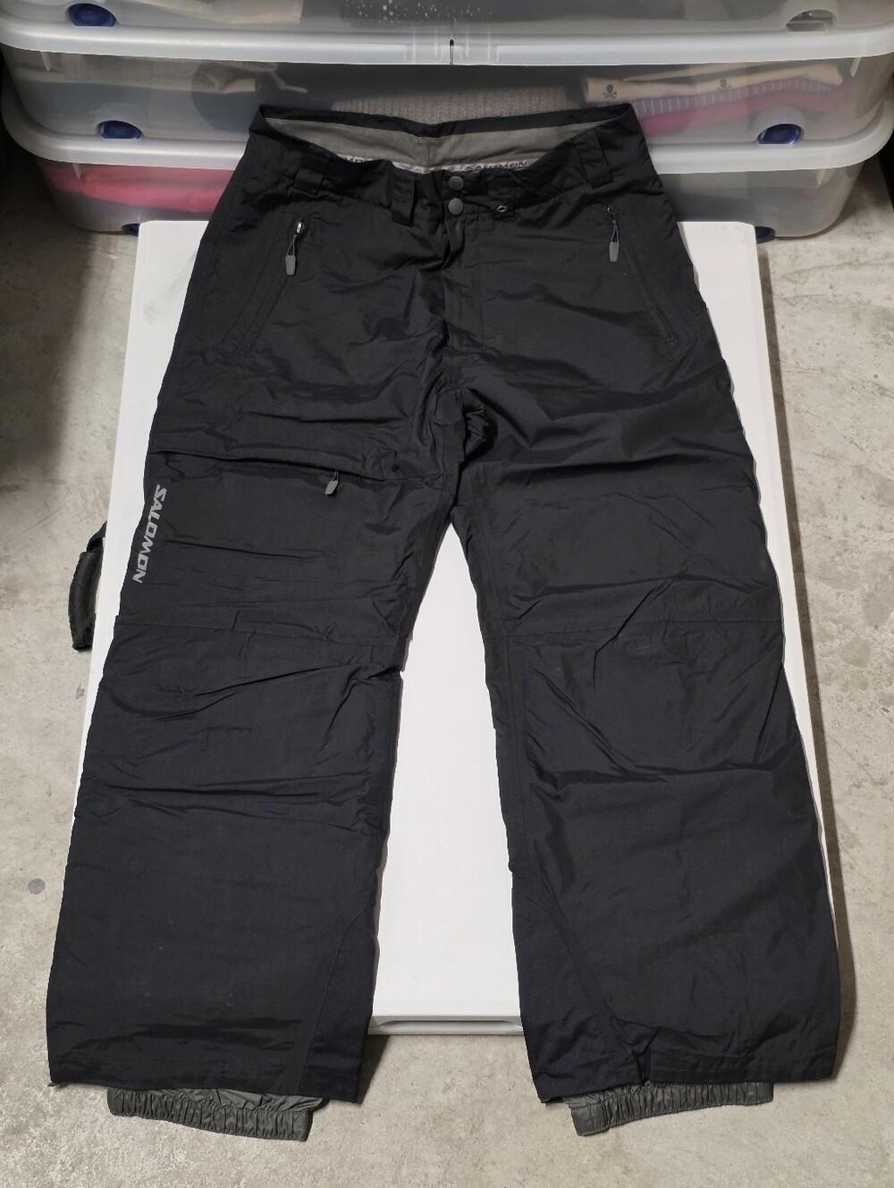 Salomon climaPRO Men’s Black Snow Pants Waterproof Lined